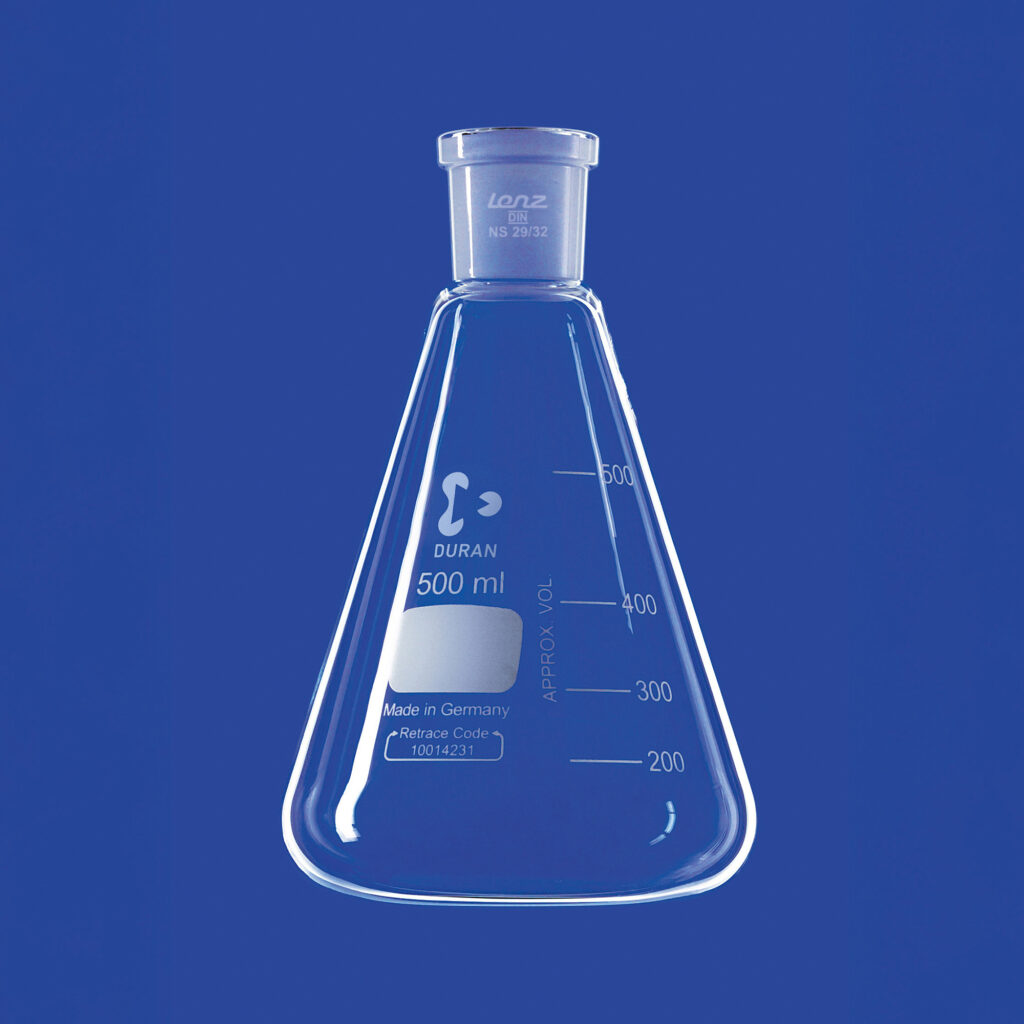 Erlenmeyer-Kolben mit Normschliff