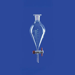 Scheidetrichter, konisch, mit PTFE-Küken, mit Teilung