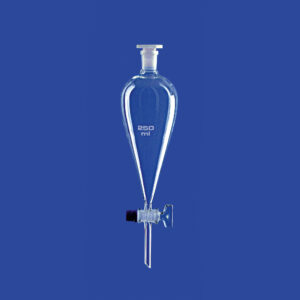 Scheidetrichter nach Squibb, mit Glasküken, ohne Teilung