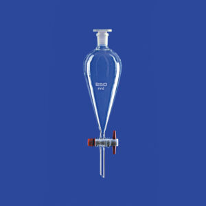 Scheidetrichter nach Squibb, mit PTFE-Küken, ohne Teilung