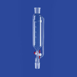 Tropftrichter, zylindrisch, mit PTFE-Küken, mit Druckausgleichsrohr