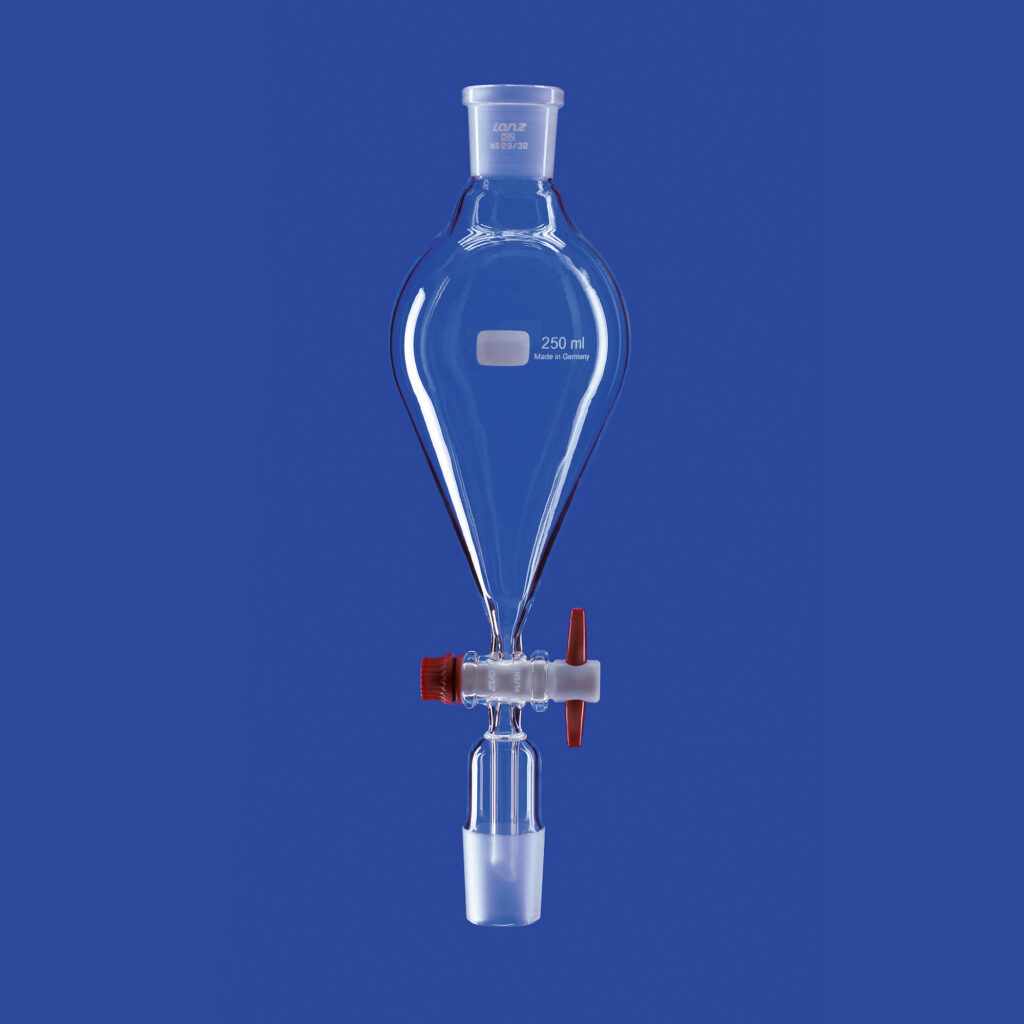 Tropftrichter, konisch, mit PTFE-Küken