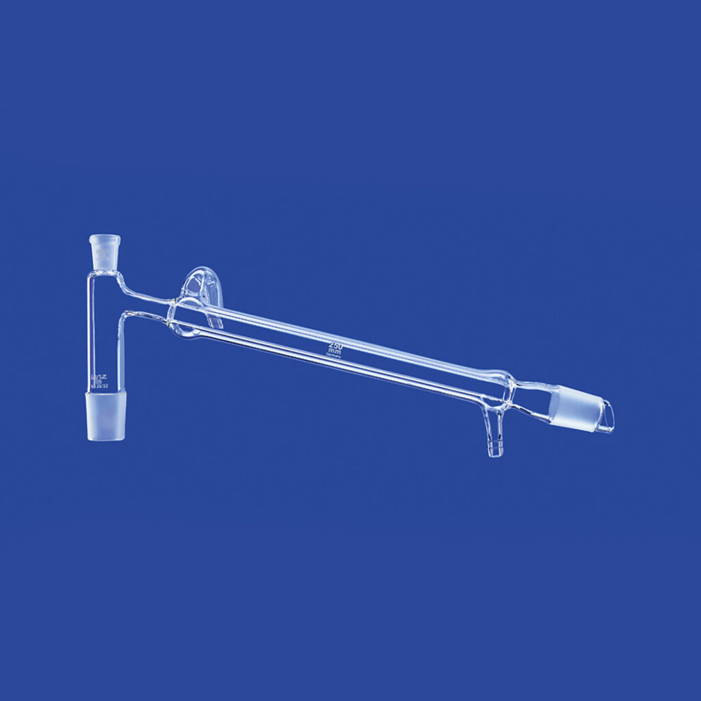 Destillierbrücken mit Liebig-Kühler und Olive