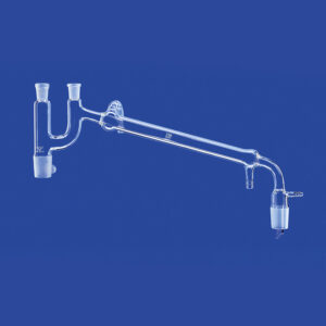 Destillierbrücken nach Claisen, mit Vakuumvorstoß und Olive