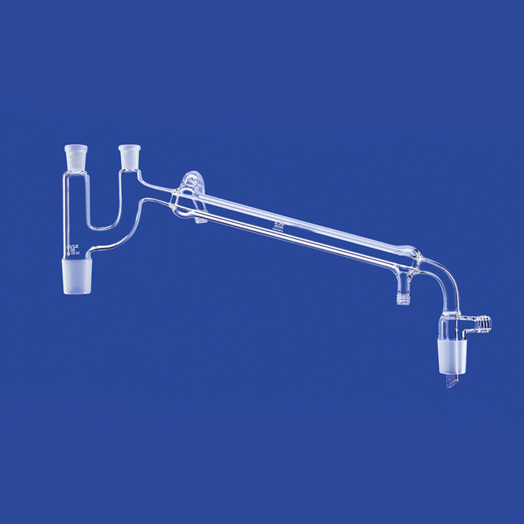 Destillierbrücken nach Claisen, mit Vakuumvorstoß und GL-Anschluss