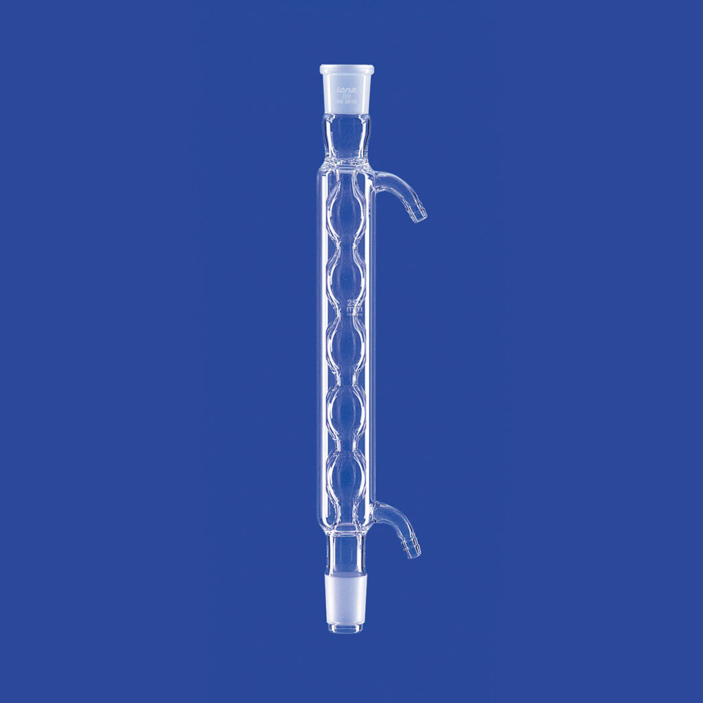 Kühler nach Allihn, mit Oliven