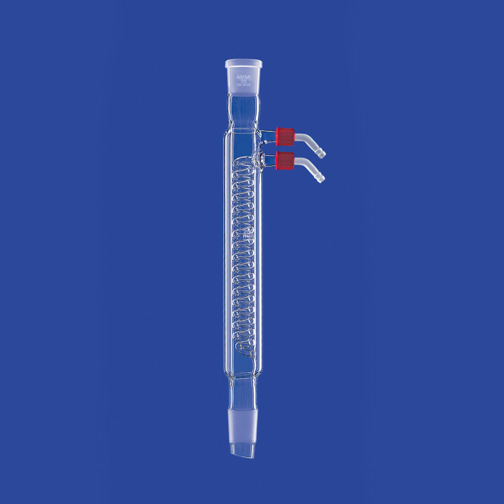 Coil condensers (double walled), with GL threads