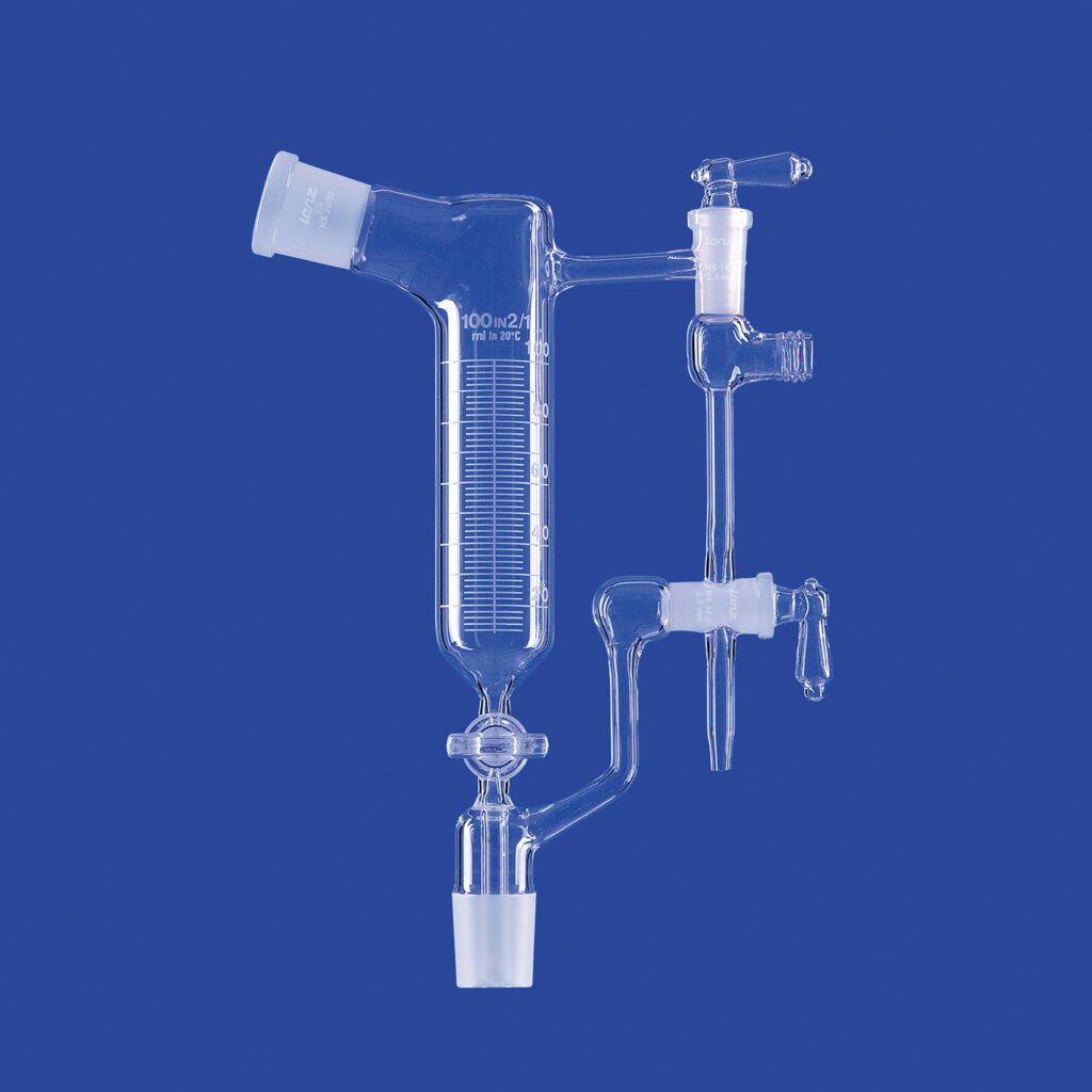 Destilliervorlagen nach Anschütz-Thiele, schräg, Glas