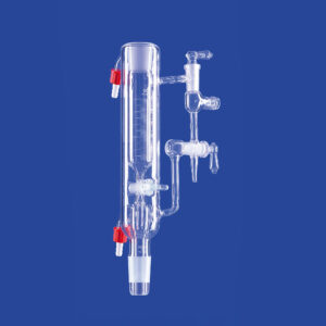 Destilliervorlagen nach Anschütz-Thiele, gerade, mit Temperiermantel, Glas
