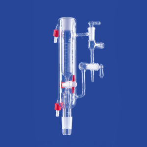 Destilliervorlagen nach Anschütz-Thiele, gerade, mit Temperiermantel, PTFE