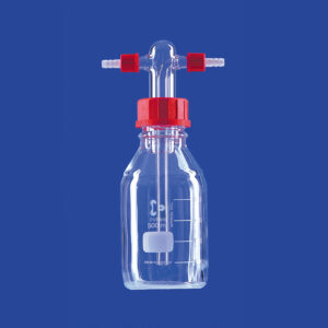 Gaswaschflaschen nach Drechsel, mit Schraubverbindungsanschlüssen