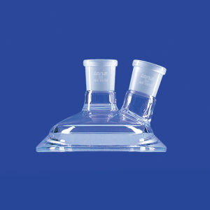 Planschliff-Deckel, Mittelhals, ein schräger Seitenhals