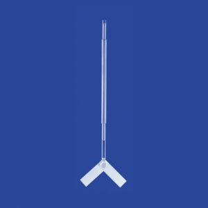 Rührer mit beweglichen Flügeln und Kupplungszapfen