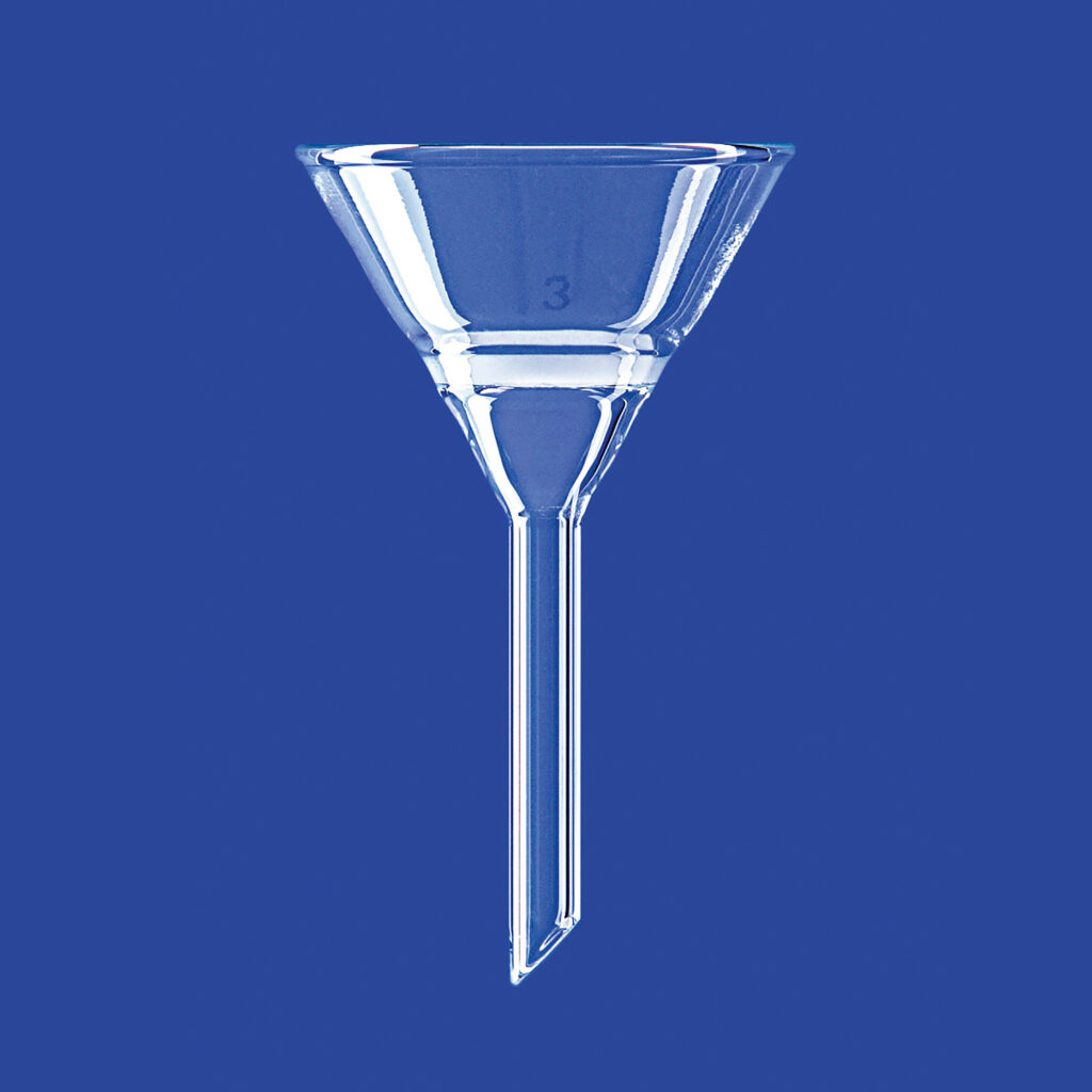 Filtertrichter, Kegelform