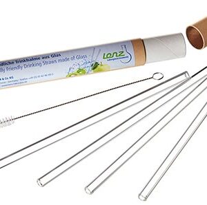 Glass drinking straws