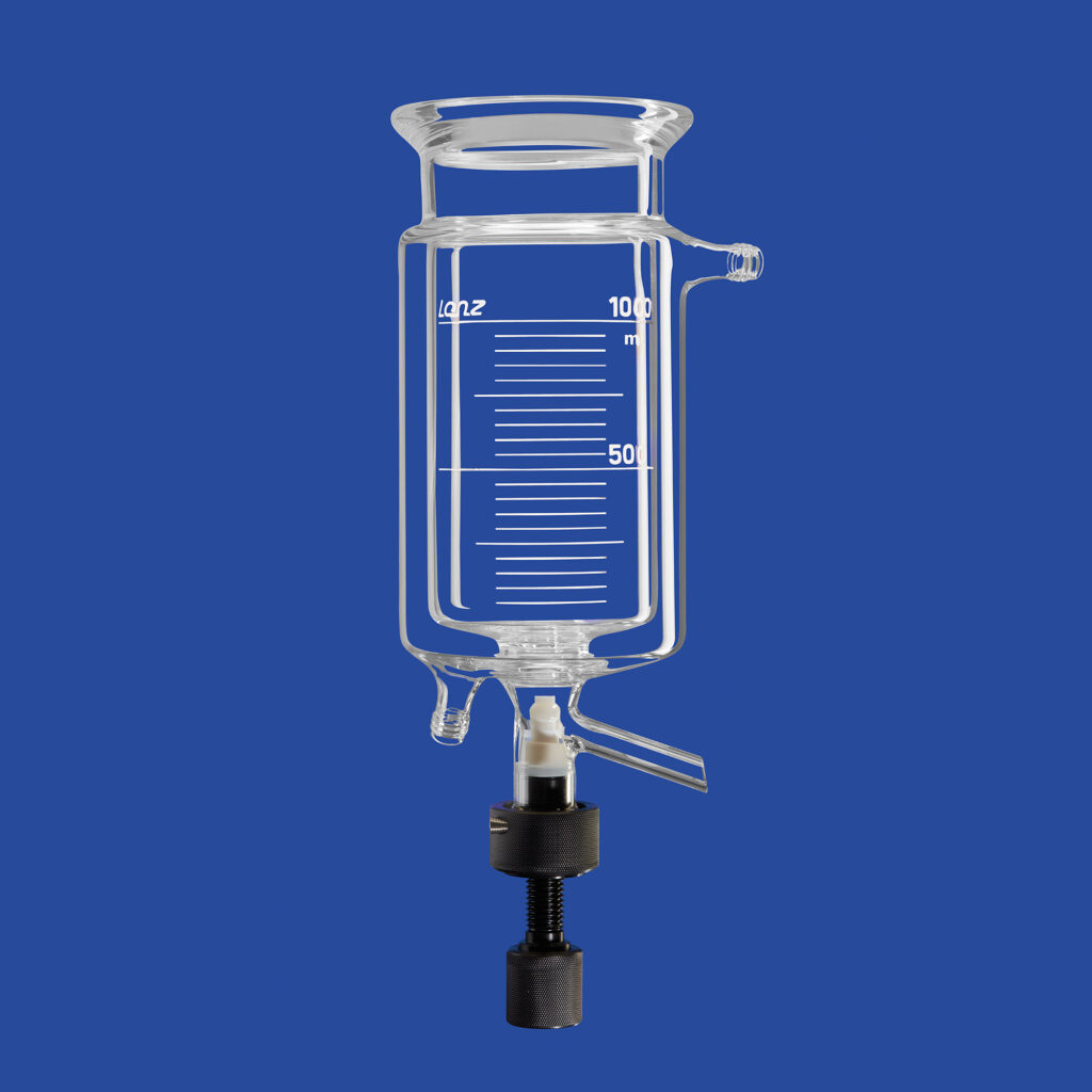 Reaktionsgefäße, zylindrisch, mit Temperiermantel und Entleerungsventil